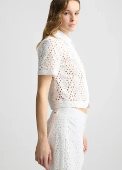 Liu Jo Camisa corta con bordados-Mujer Camisas Y Blusas