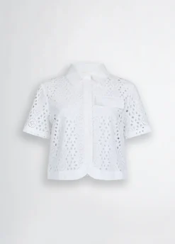 Liu Jo Camisa corta con bordados-Mujer Camisas Y Blusas