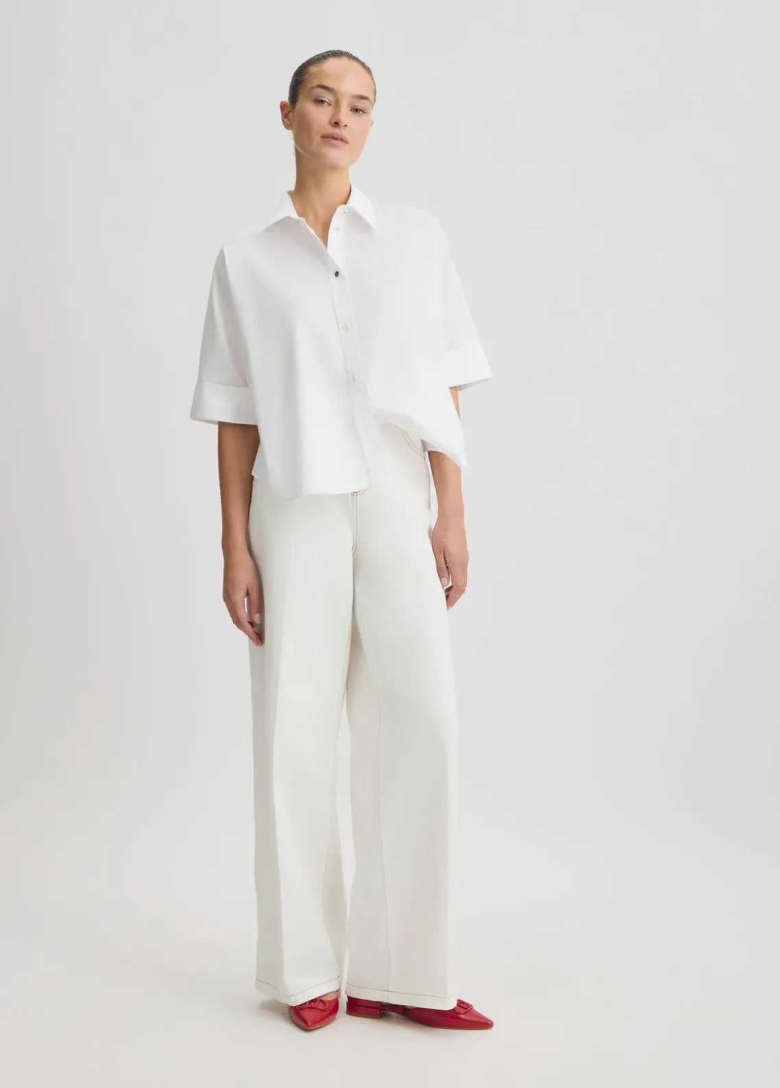Liu Jo Camisa cuadrada de algodón-Mujer Camisas Y Blusas