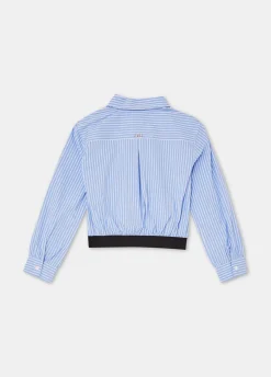 Liu Jo Camisa de algodón a rayas con corbata- Camisetas Y Sudaderas