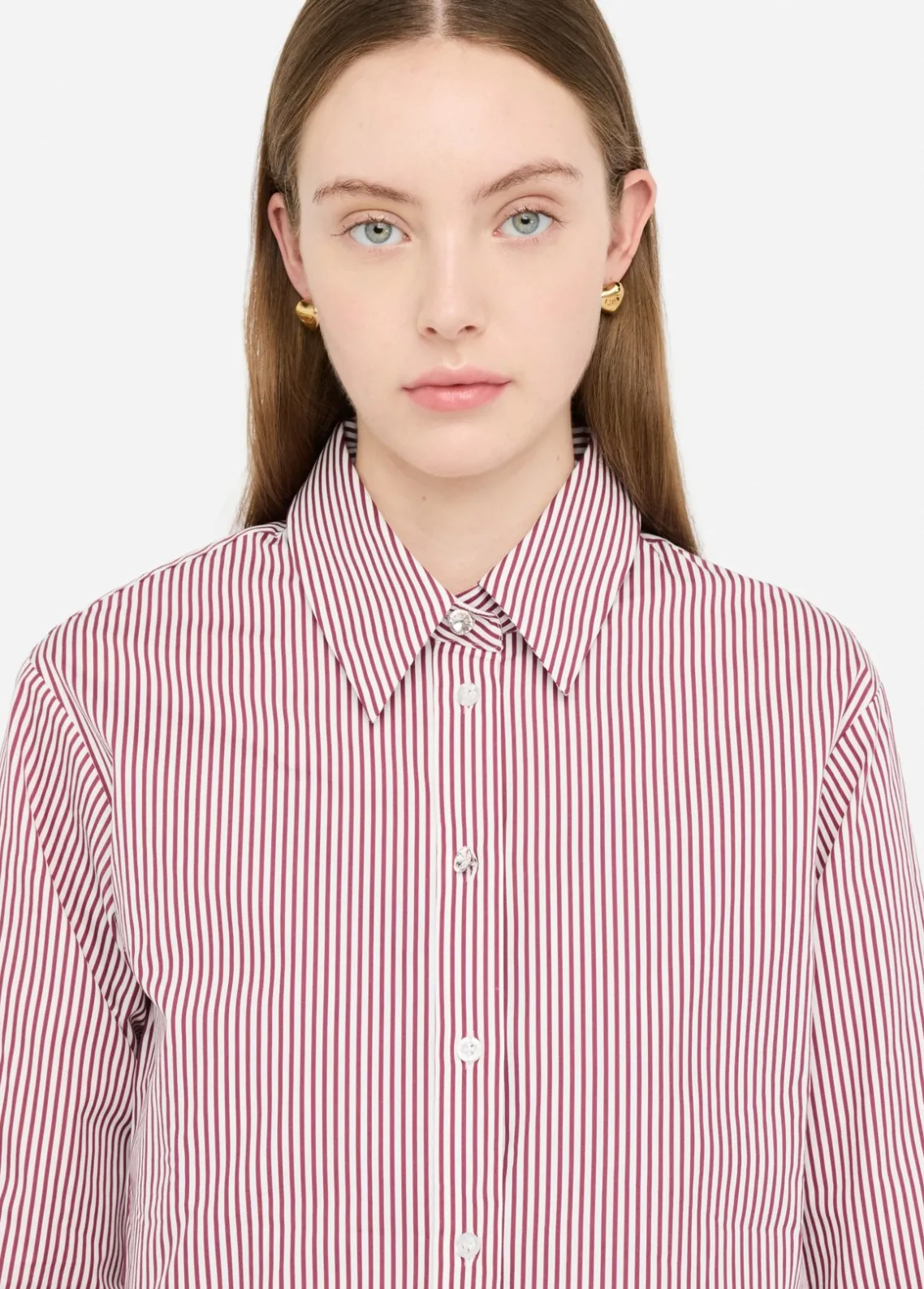 Liu Jo Camisa de algodón a rayas con top-Mujer Camisas Y Blusas