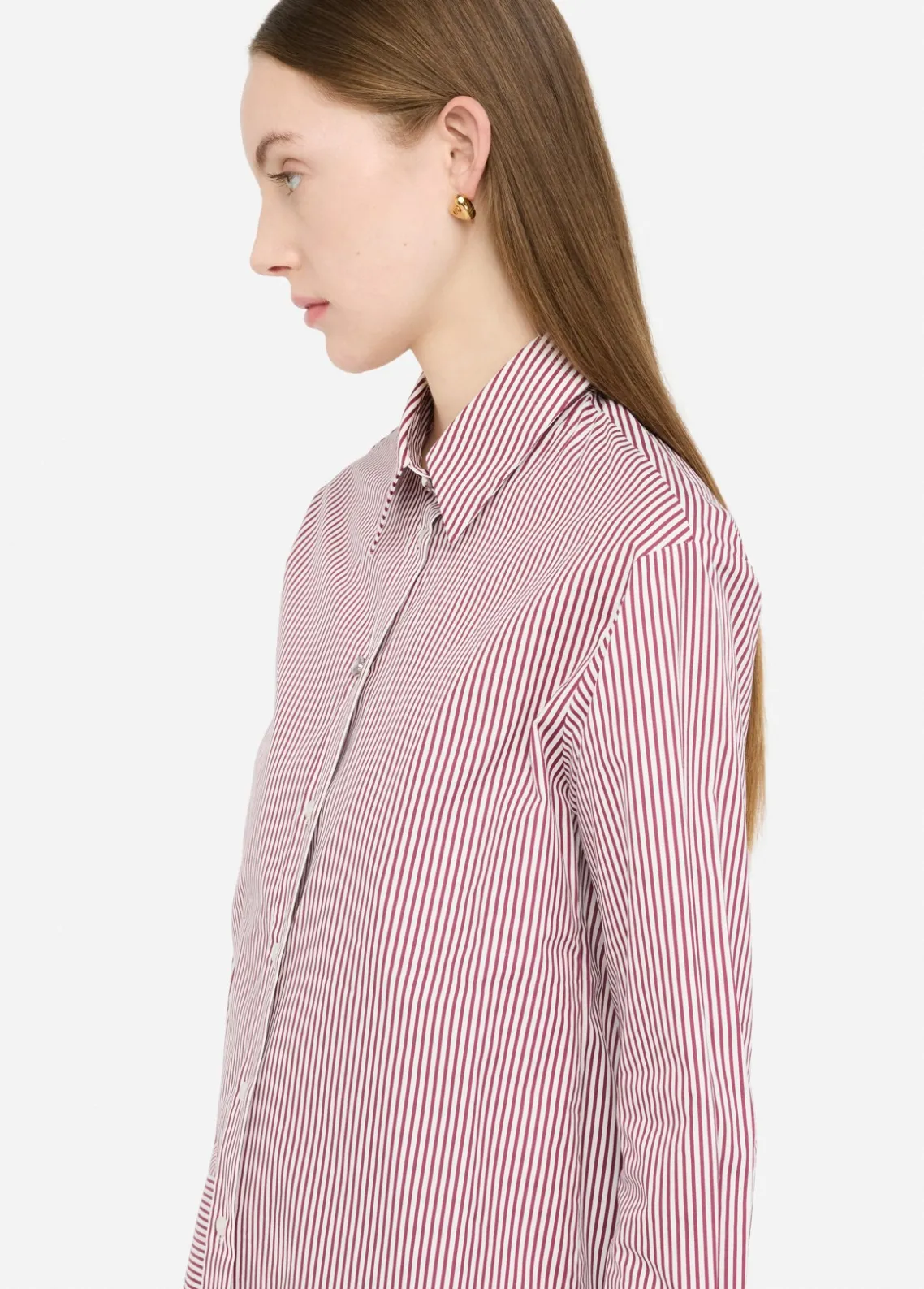 Liu Jo Camisa de algodón a rayas con top-Mujer Camisas Y Blusas