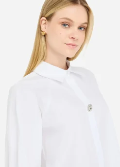 Liu Jo Camisa de algodón con cordones-Mujer Camisas Y Blusas