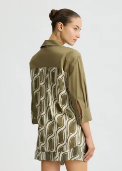 Liu Jo Camisa de algodón con estampado-Mujer Camisas Y Blusas
