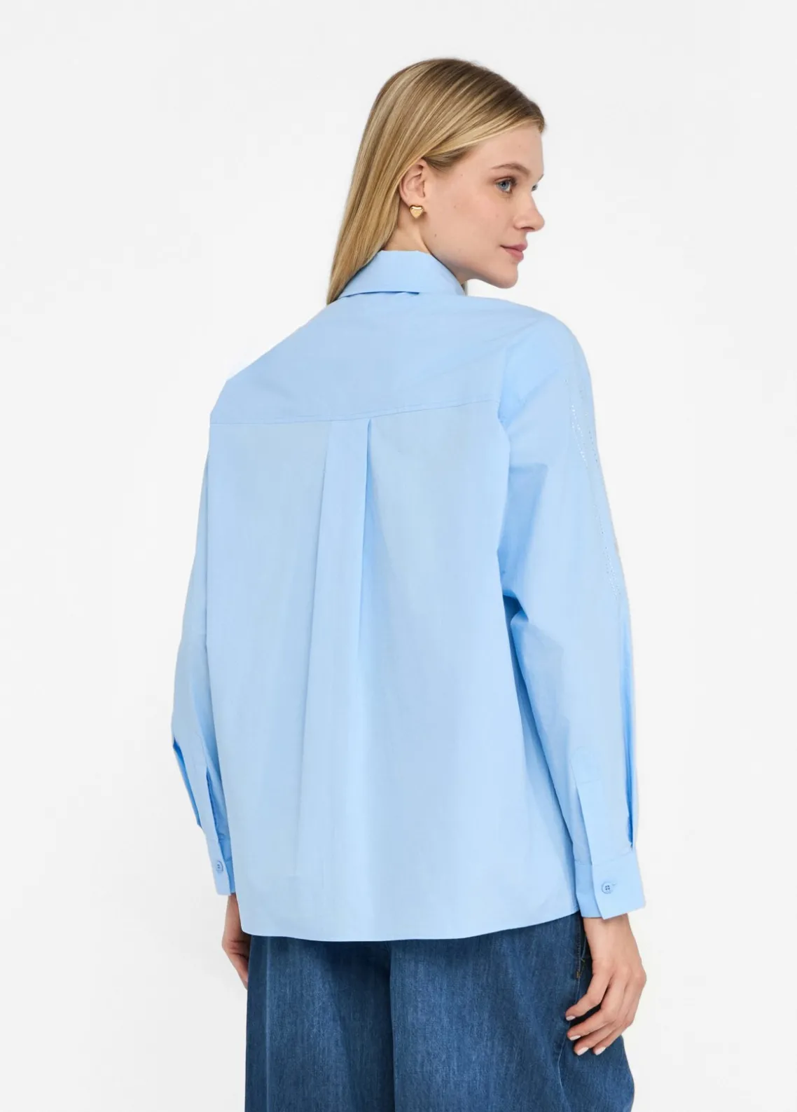 Liu Jo Camisa de algodón con strass-Mujer Camisas Y Blusas