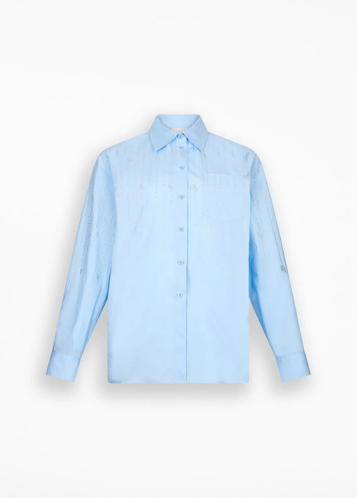Liu Jo Camisa de algodón con strass-Mujer Camisas Y Blusas