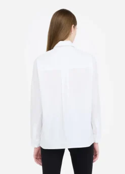 Liu Jo Camisa de algodón con strass-Mujer Camisas Y Blusas