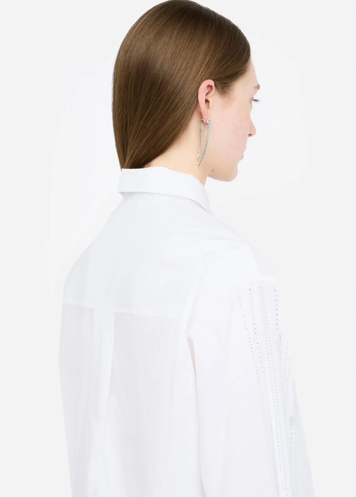 Liu Jo Camisa de algodón con strass-Mujer Camisas Y Blusas