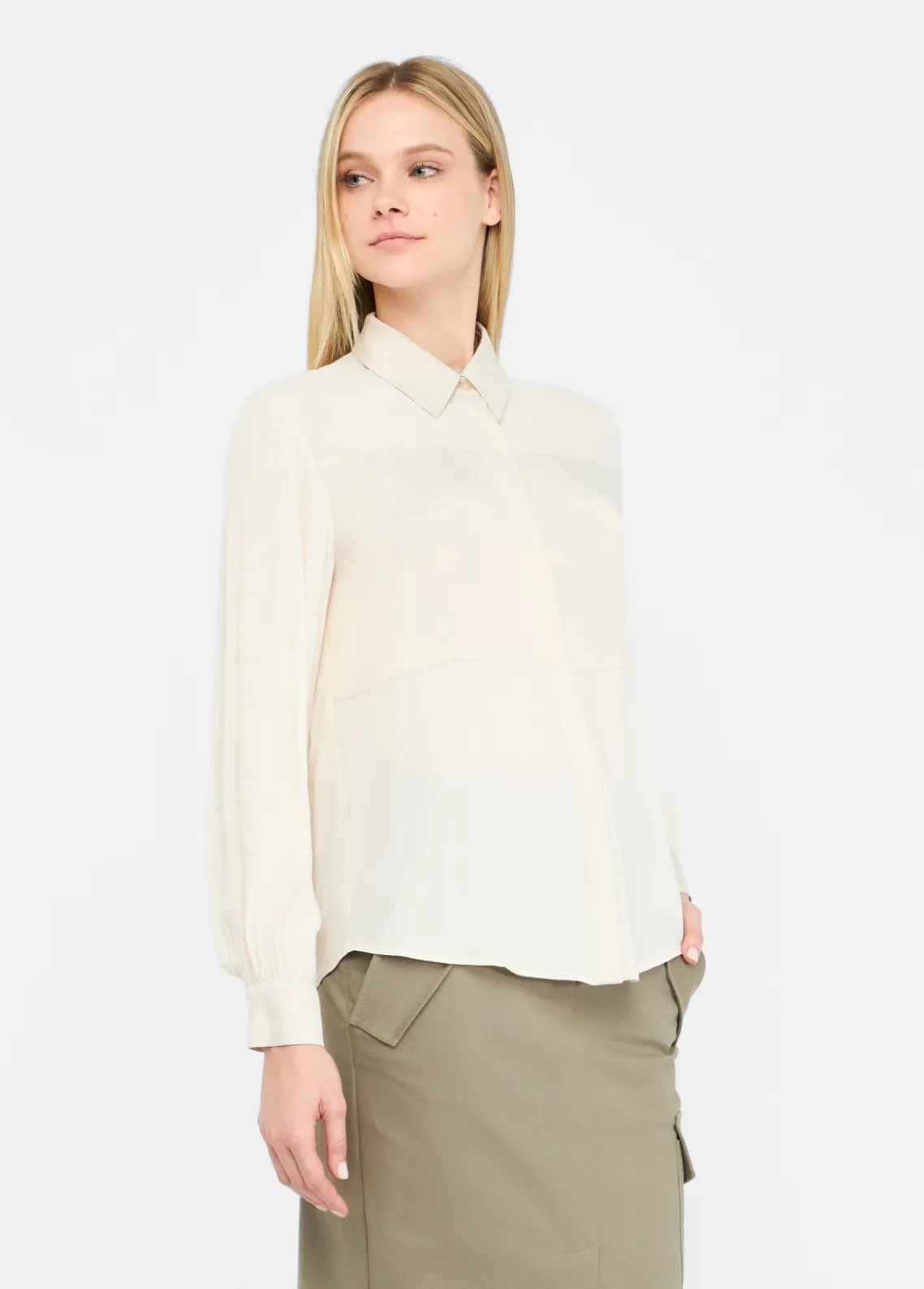 Liu Jo Camisa de crepé de China-Mujer Camisas Y Blusas