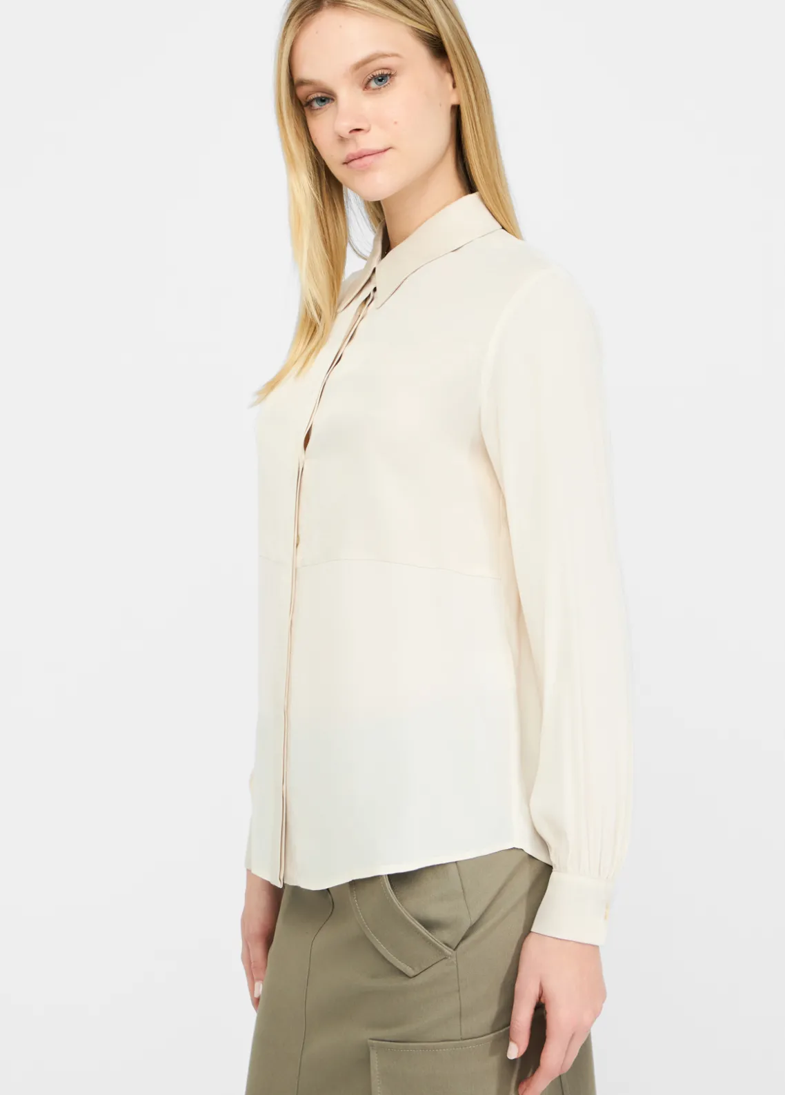 Liu Jo Camisa de crepé de China-Mujer Camisas Y Blusas