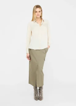 Liu Jo Camisa de crepé de China-Mujer Camisas Y Blusas