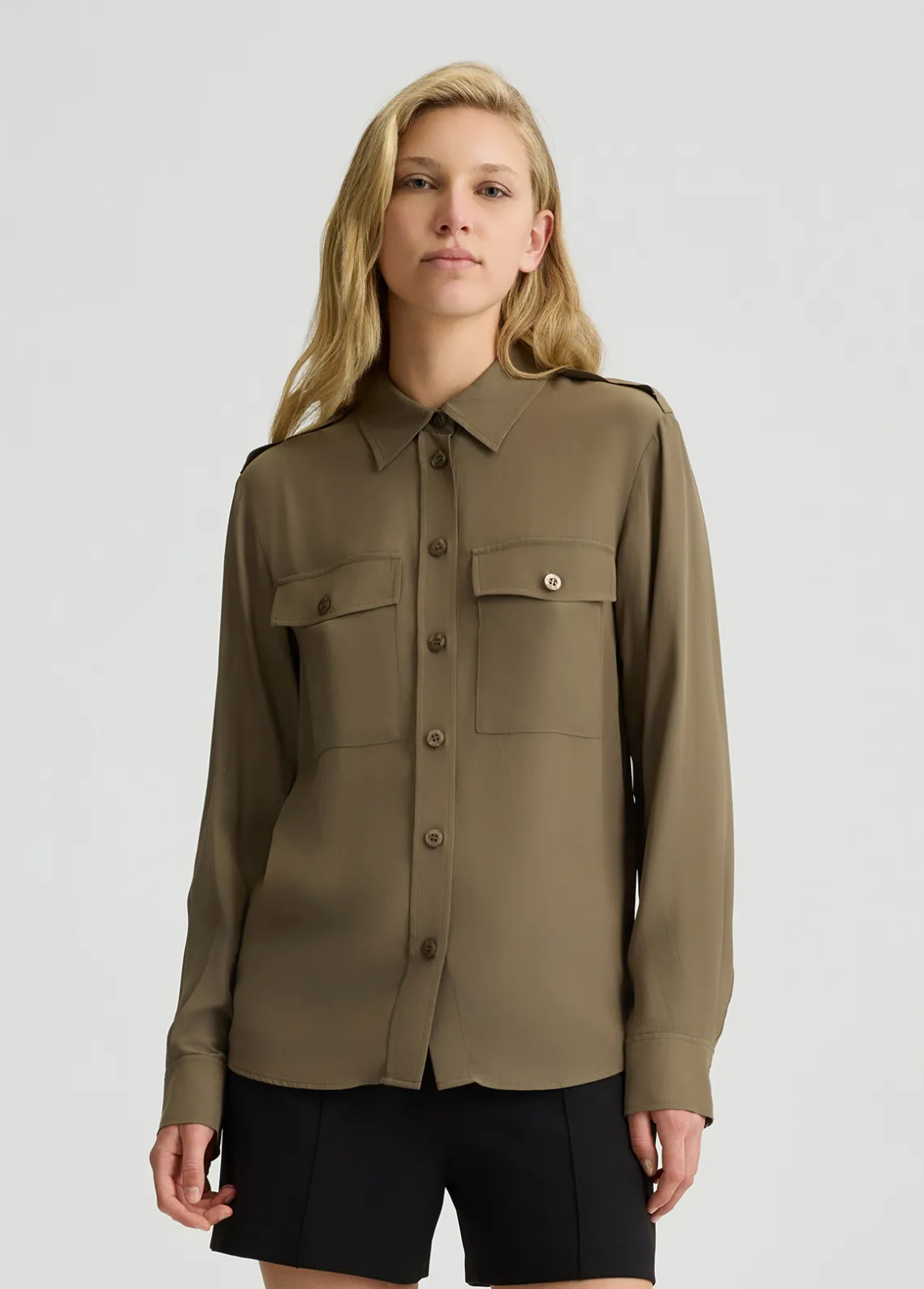 Liu Jo Camisa de crepé de China-Mujer Camisas Y Blusas