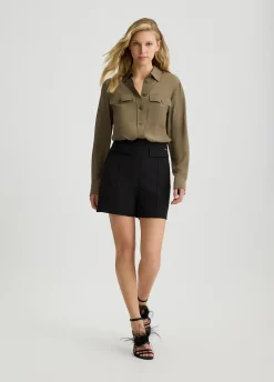 Liu Jo Camisa de crepé de China-Mujer Camisas Y Blusas