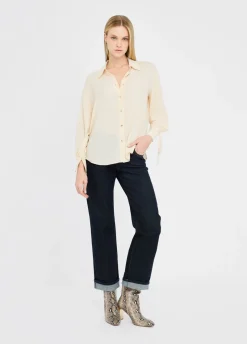 Liu Jo Camisa de crepé de China-Mujer Camisas Y Blusas