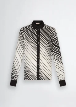 Liu Jo Camisa de crepé de China-Mujer Camisas Y Blusas