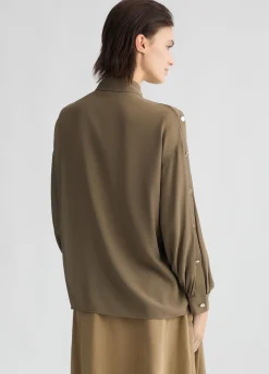 Liu Jo Camisa de crepé de China-Mujer Camisas Y Blusas