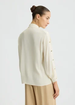 Liu Jo Camisa de crepé de China-Mujer Camisas Y Blusas