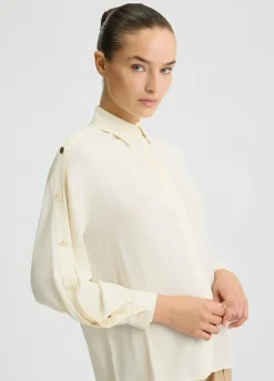 Liu Jo Camisa de crepé de China-Mujer Camisas Y Blusas