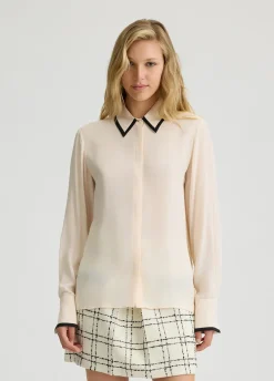 Liu Jo Camisa de crepé de China-Mujer Camisas Y Blusas