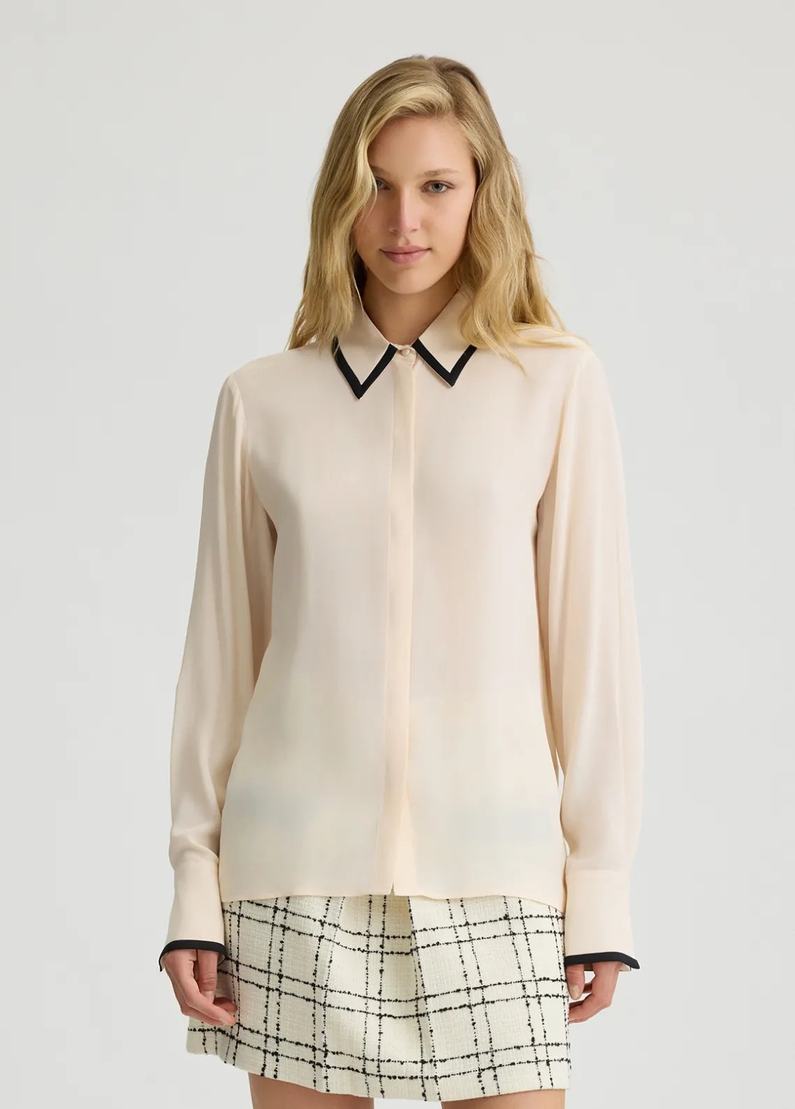 Liu Jo Camisa de crepé de China-Mujer Camisas Y Blusas