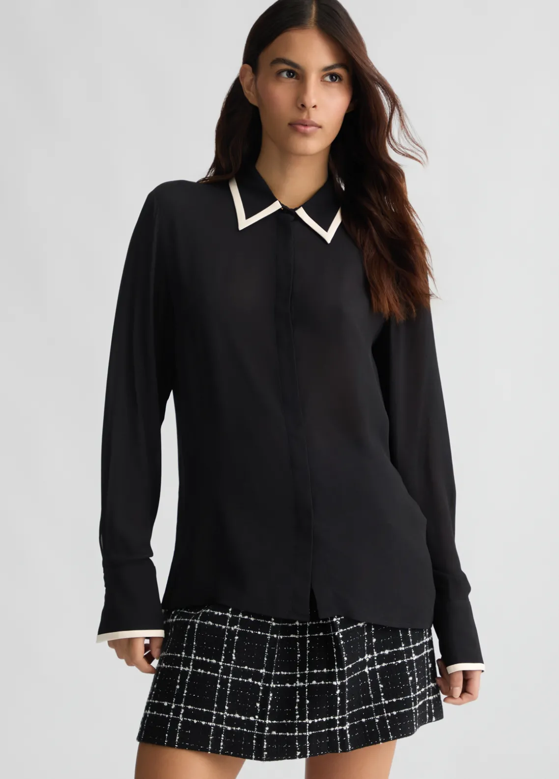 Liu Jo Camisa de crêpe de chine-Mujer Camisas Y Blusas