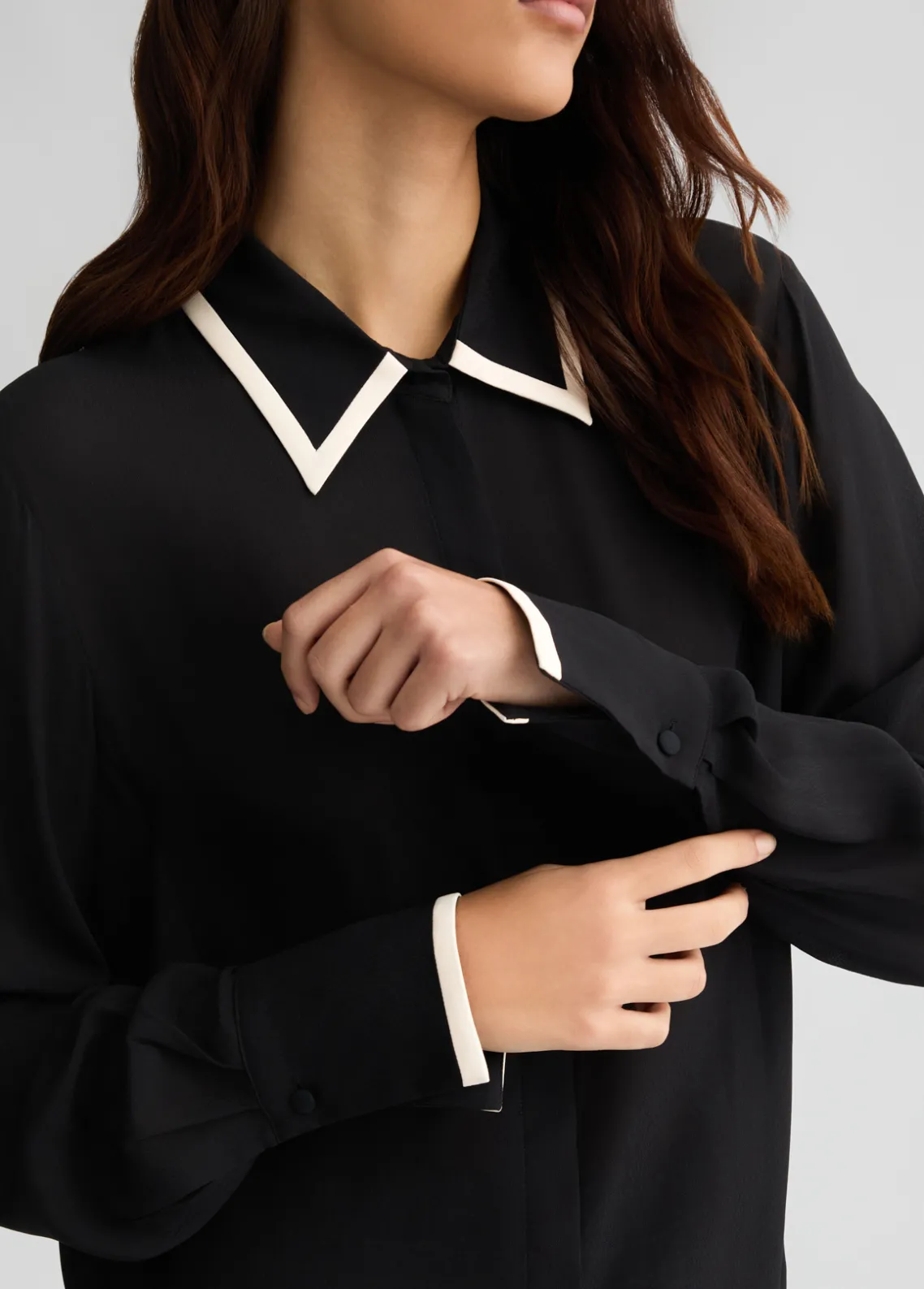 Liu Jo Camisa de crêpe de chine-Mujer Camisas Y Blusas