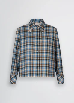 Liu Jo Camisa de cuadros con bordados decorativos-Mujer Camisas Y Blusas