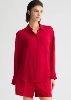 Liu Jo Camisa de georgette-Mujer Camisas Y Blusas
