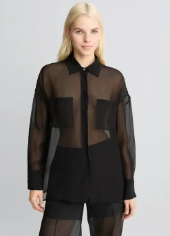 Liu Jo Camisa de organza-Mujer Camisas Y Blusas