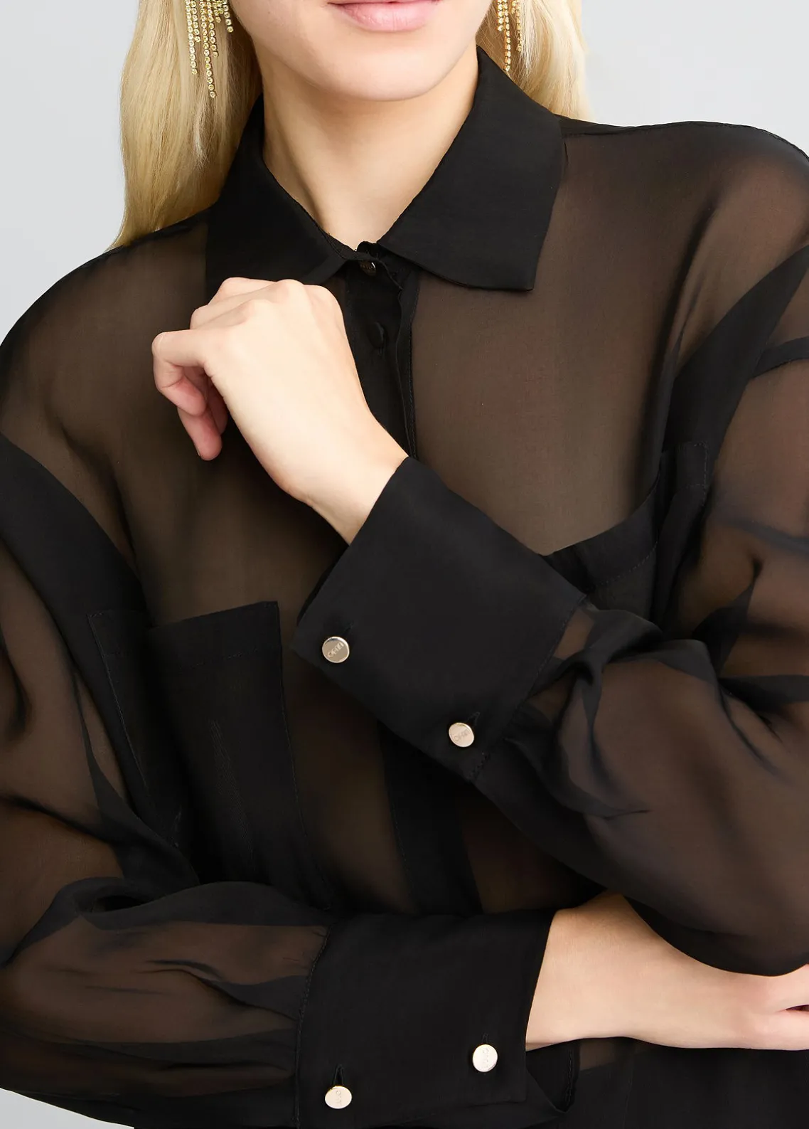 Liu Jo Camisa de organza-Mujer Camisas Y Blusas