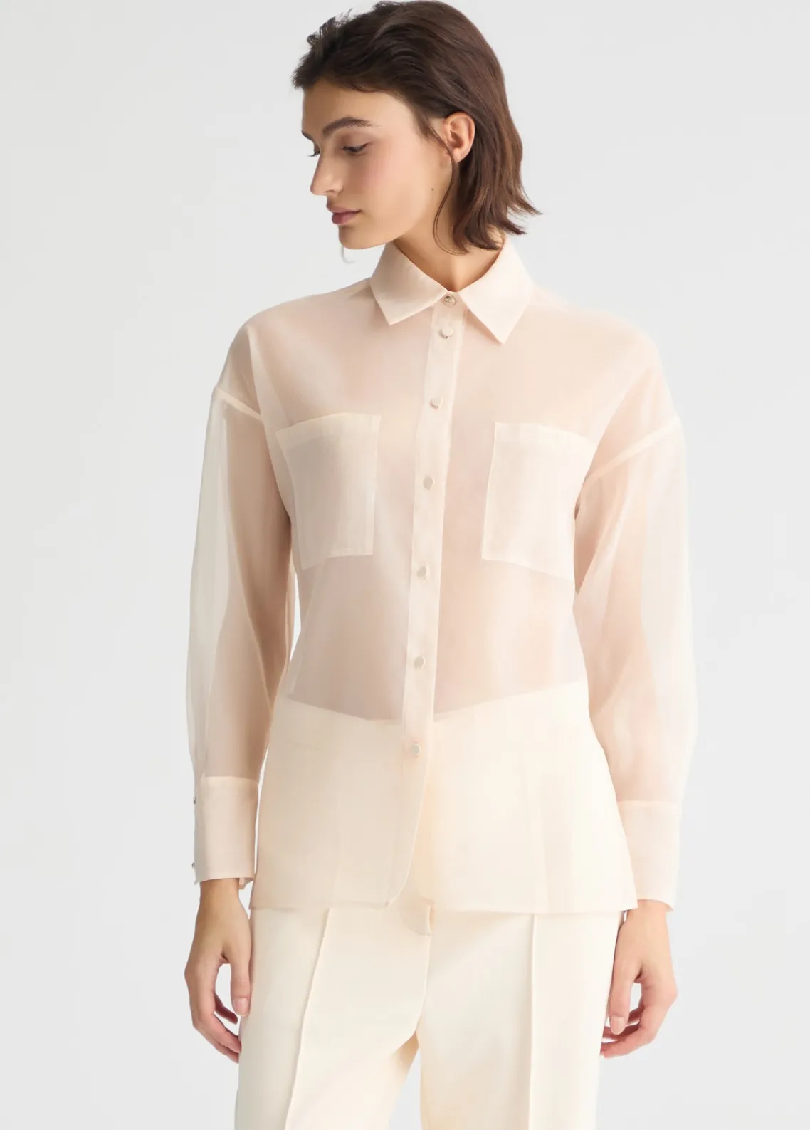 Liu Jo Camisa de organza-Mujer Camisas Y Blusas
