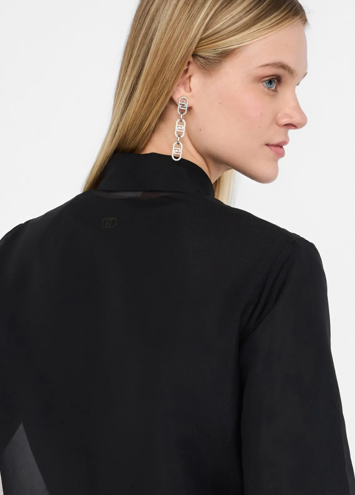 Liu Jo Camisa de organza con bordados-Mujer Camisas Y Blusas