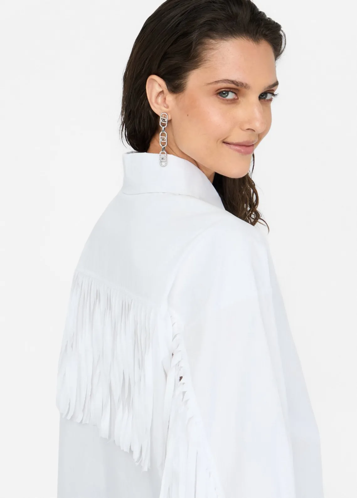 Liu Jo Camisa de popelina con flecos-Mujer Camisas Y Blusas