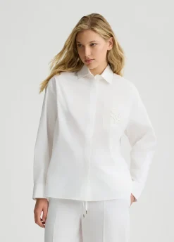 Liu Jo Camisa de popelina y organza-Mujer Camisas Y Blusas
