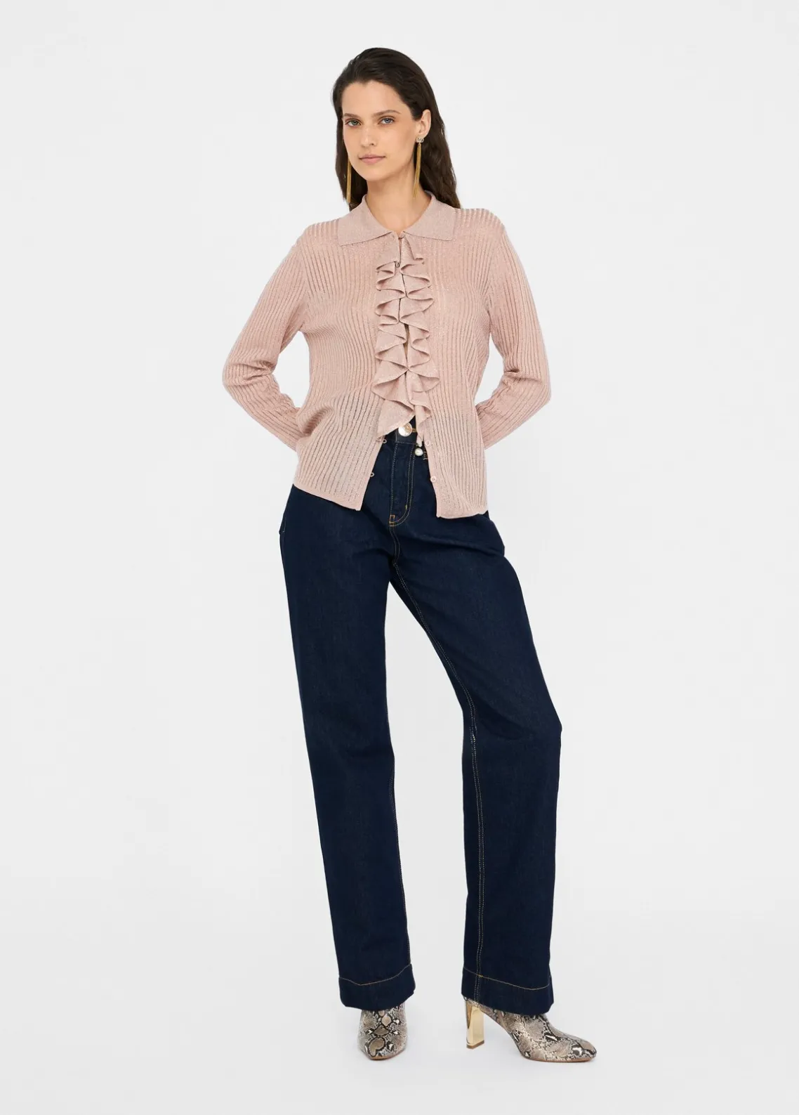 Liu Jo Camisa de punto de lurex®-Mujer Cárdigans Y Jerséis
