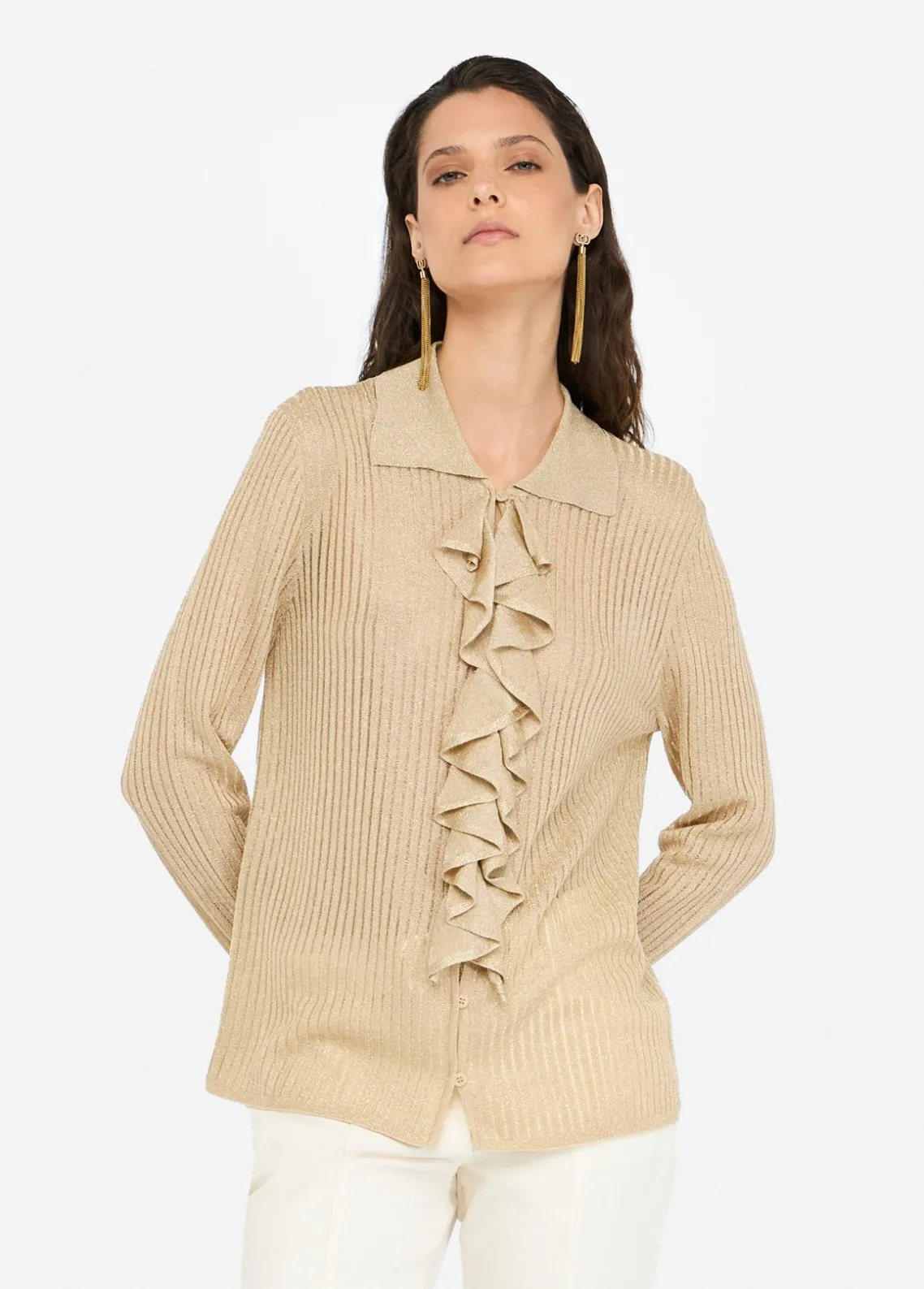 Liu Jo Camisa de punto de lurex®-Mujer Cárdigans Y Jerséis