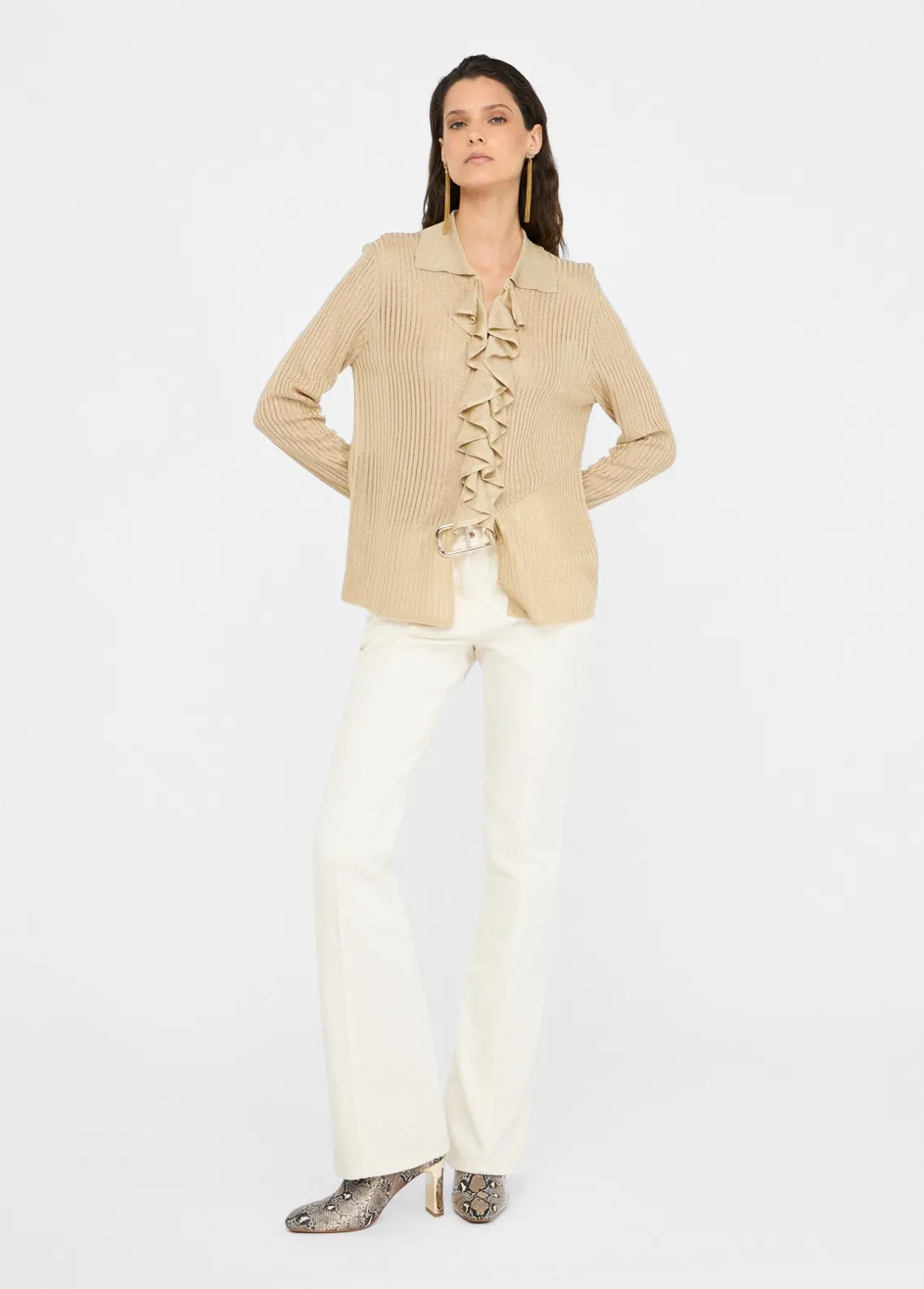 Liu Jo Camisa de punto de lurex®-Mujer Cárdigans Y Jerséis