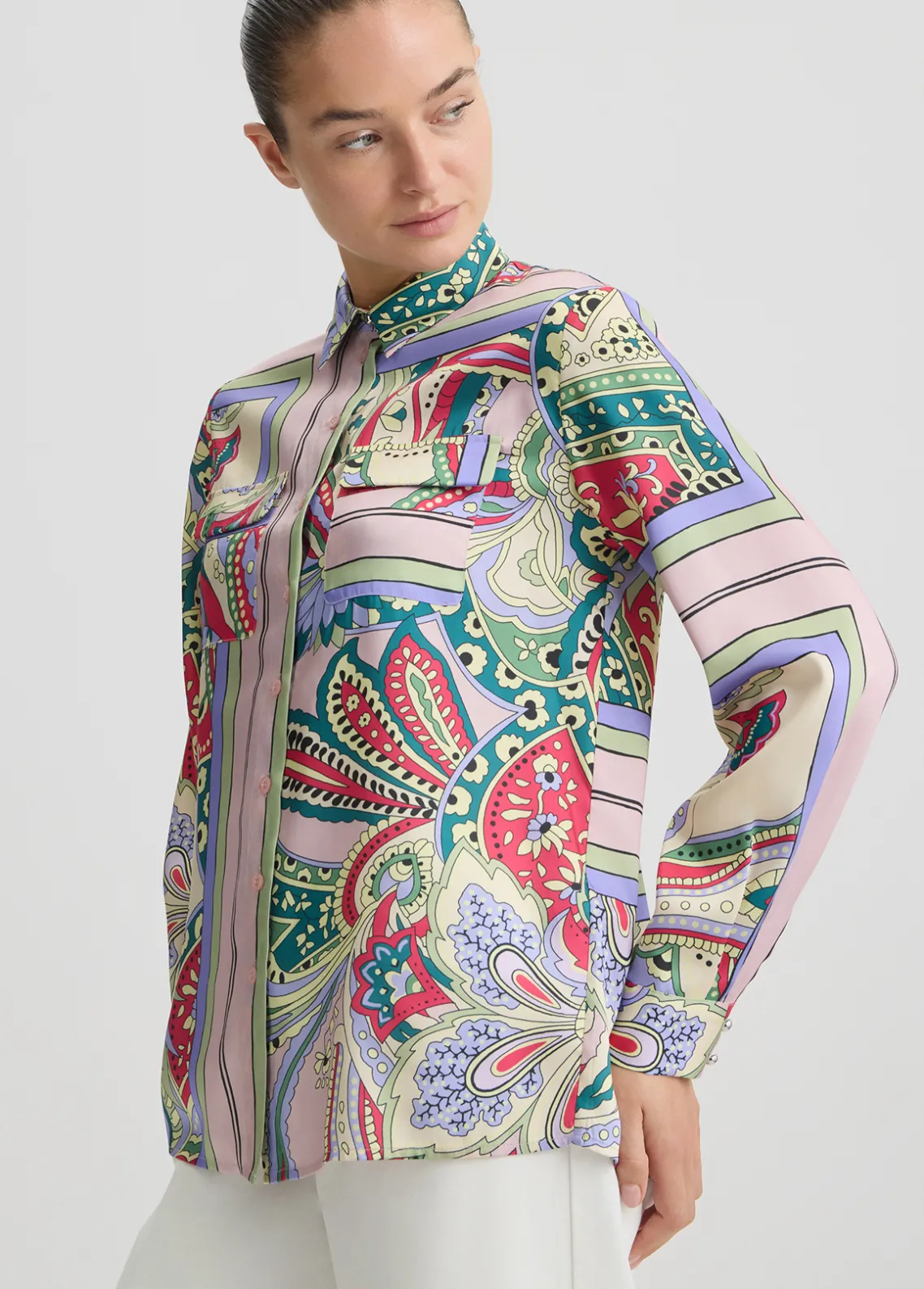 Liu Jo Camisa de raso estampado-Mujer Camisas Y Blusas