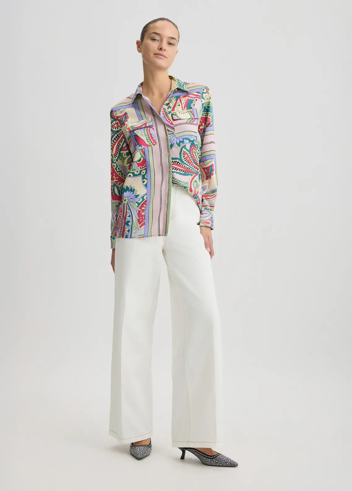 Liu Jo Camisa de raso estampado-Mujer Camisas Y Blusas