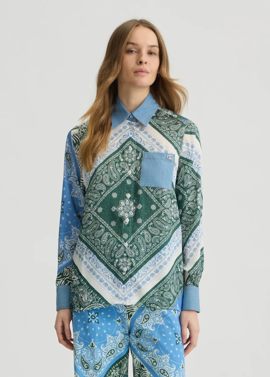 Liu Jo Camisa de raso estampado-Mujer Camisas Y Blusas