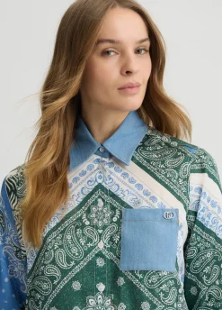 Liu Jo Camisa de raso estampado-Mujer Camisas Y Blusas
