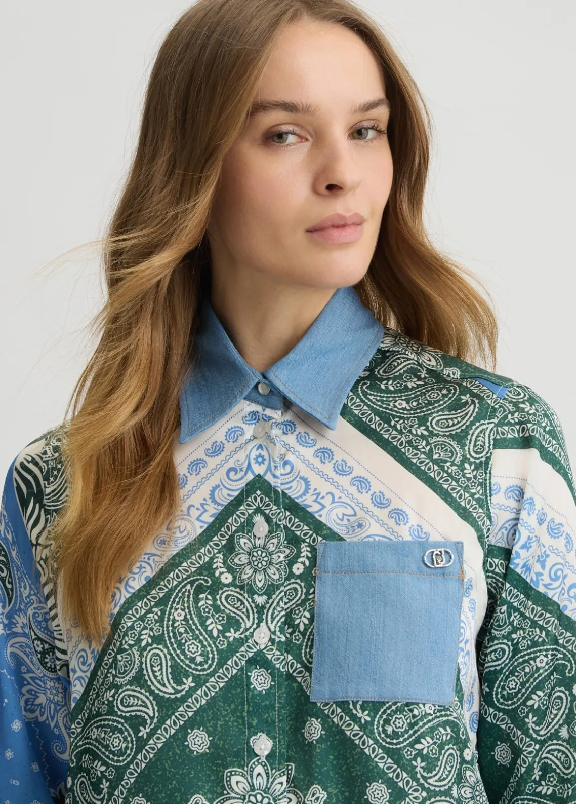 Liu Jo Camisa de raso estampado-Mujer Camisas Y Blusas