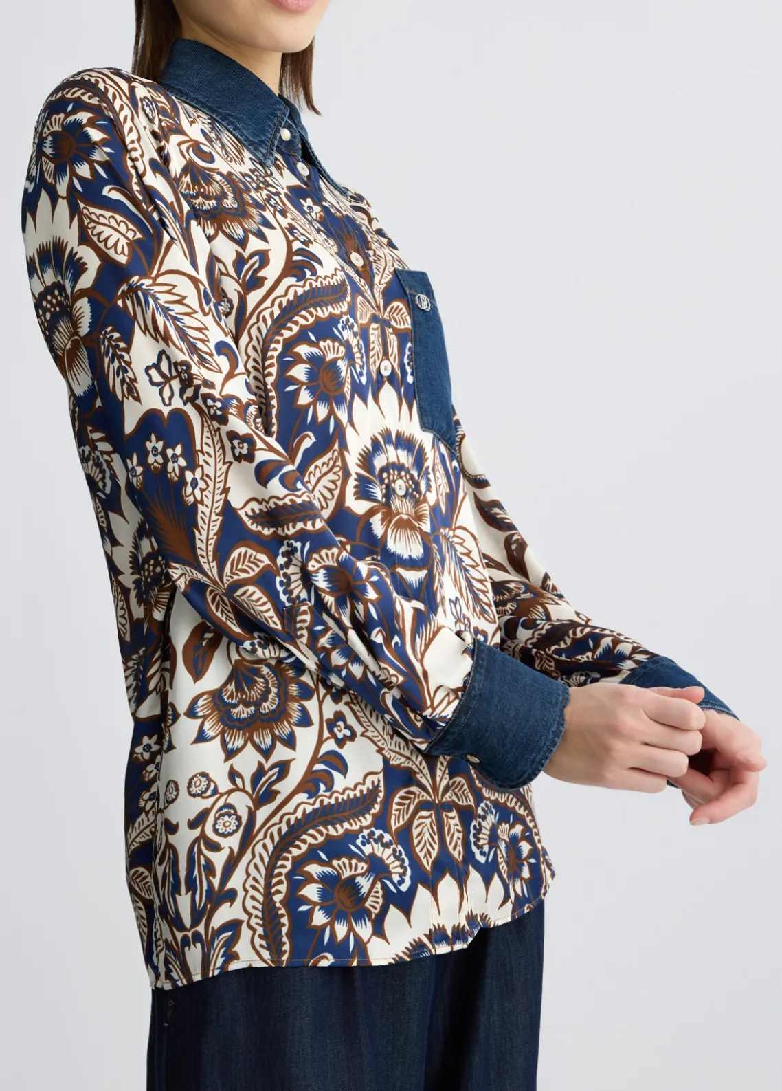 Liu Jo Camisa de raso estampado-Mujer Camisas Y Blusas