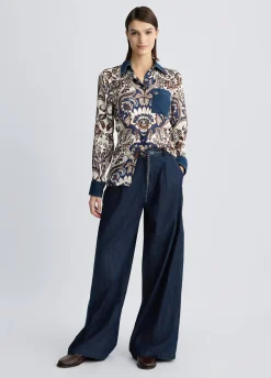 Liu Jo Camisa de raso estampado-Mujer Camisas Y Blusas
