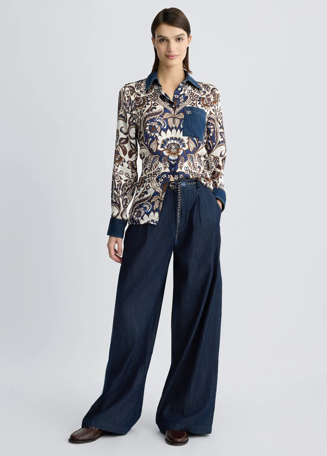Liu Jo Camisa de raso estampado-Mujer Camisas Y Blusas