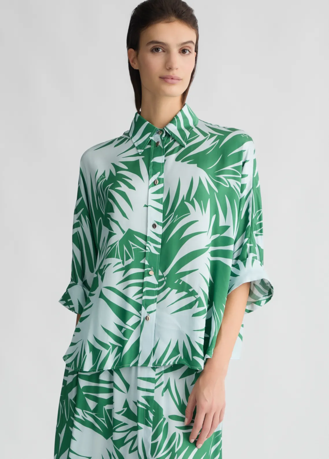 Liu Jo Camisa de raso estampado-Mujer Camisas Y Blusas