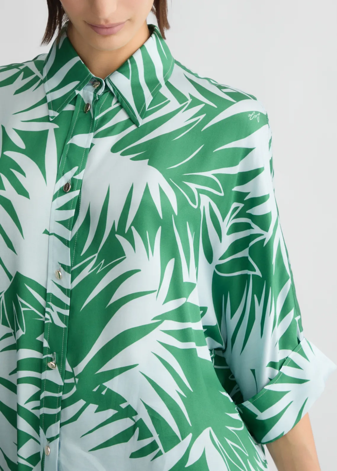 Liu Jo Camisa de raso estampado-Mujer Camisas Y Blusas