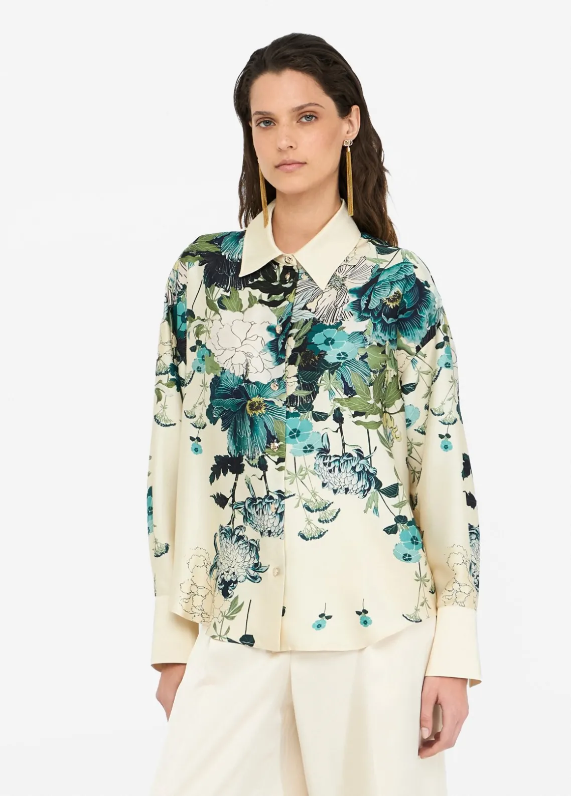 Liu Jo Camisa de sarga estampada-Mujer Camisas Y Blusas