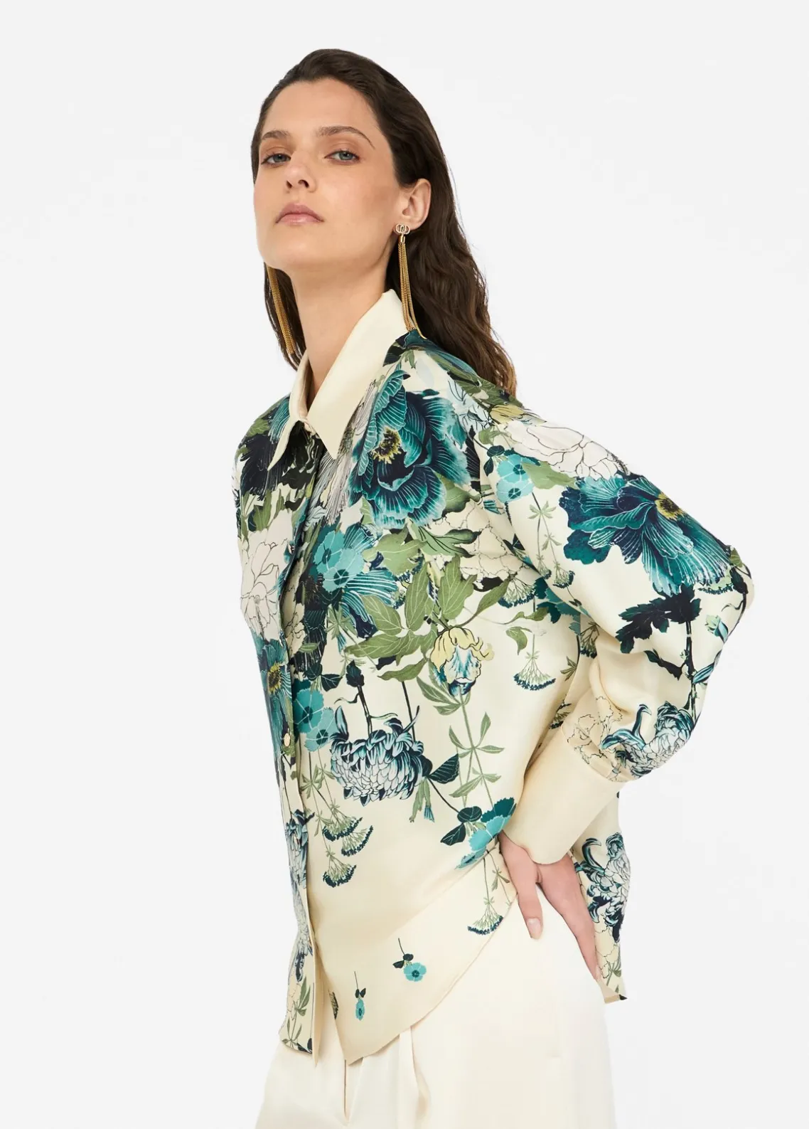 Liu Jo Camisa de sarga estampada-Mujer Camisas Y Blusas