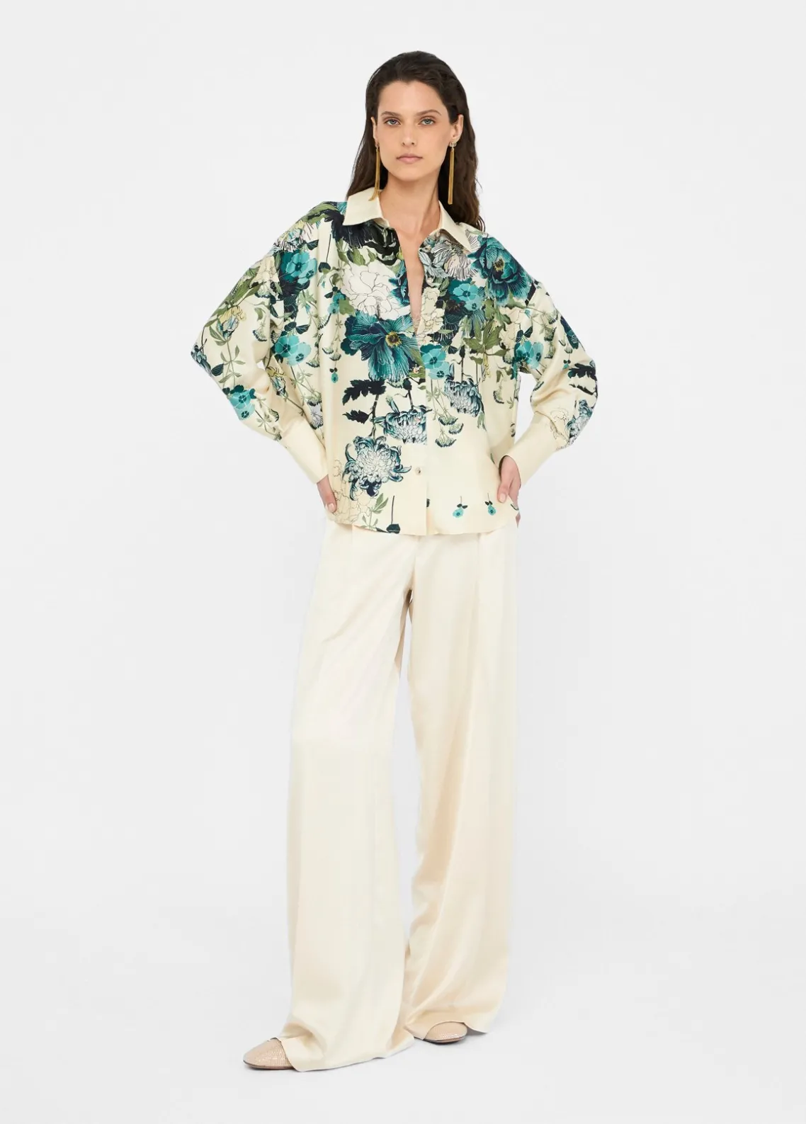Liu Jo Camisa de sarga estampada-Mujer Camisas Y Blusas